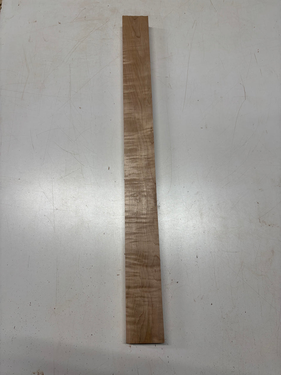 1 Piece, Quilted Flame Maple Guitar Neck Blank 31"x2-7/8"x1-3/8"#8312 - Exotic Wood Zone