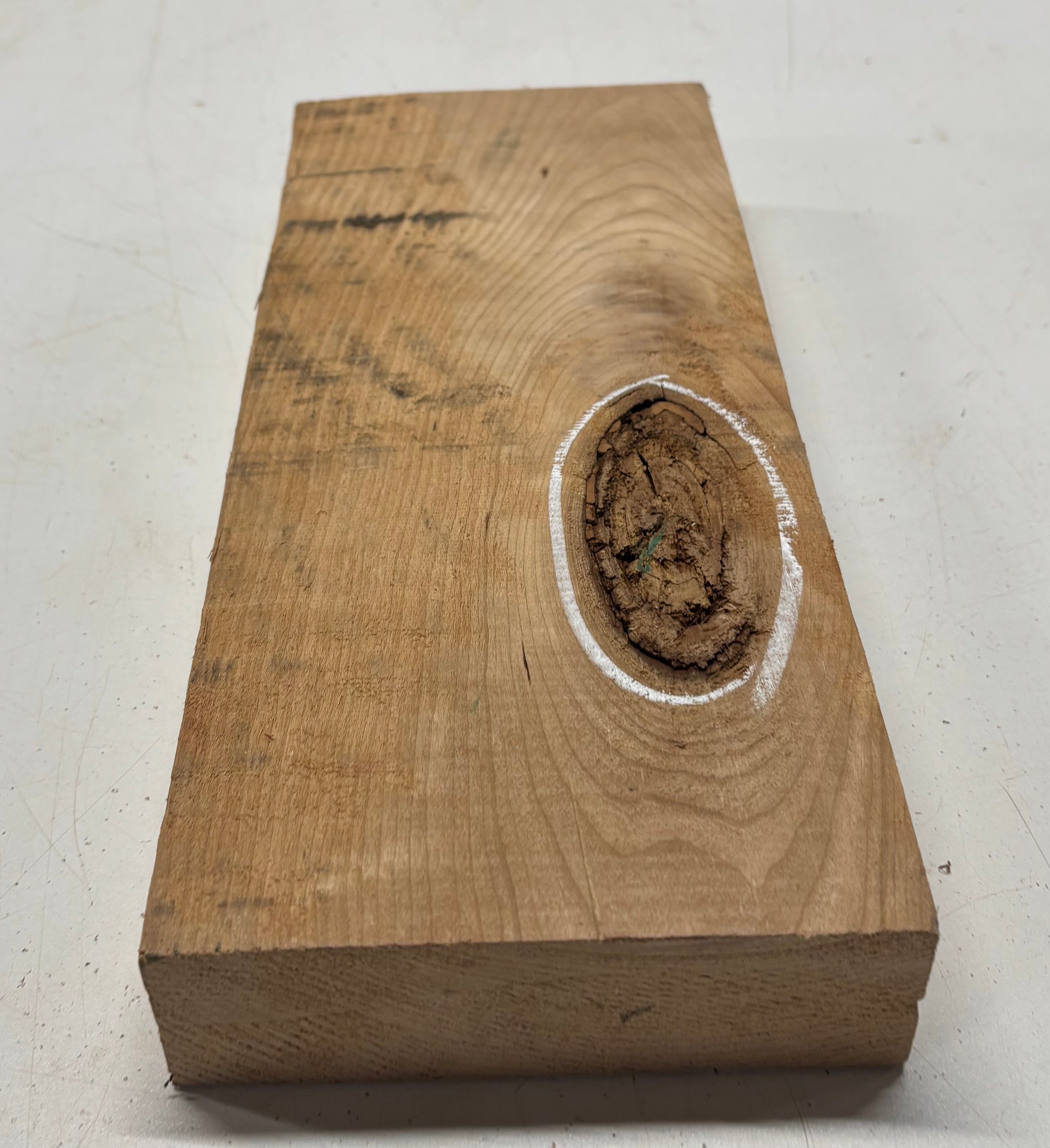 1 Piece, Cherry Lumber Board Blank 14-1/2"x6"x1-7/8"#8313 - Exotic Wood Zone