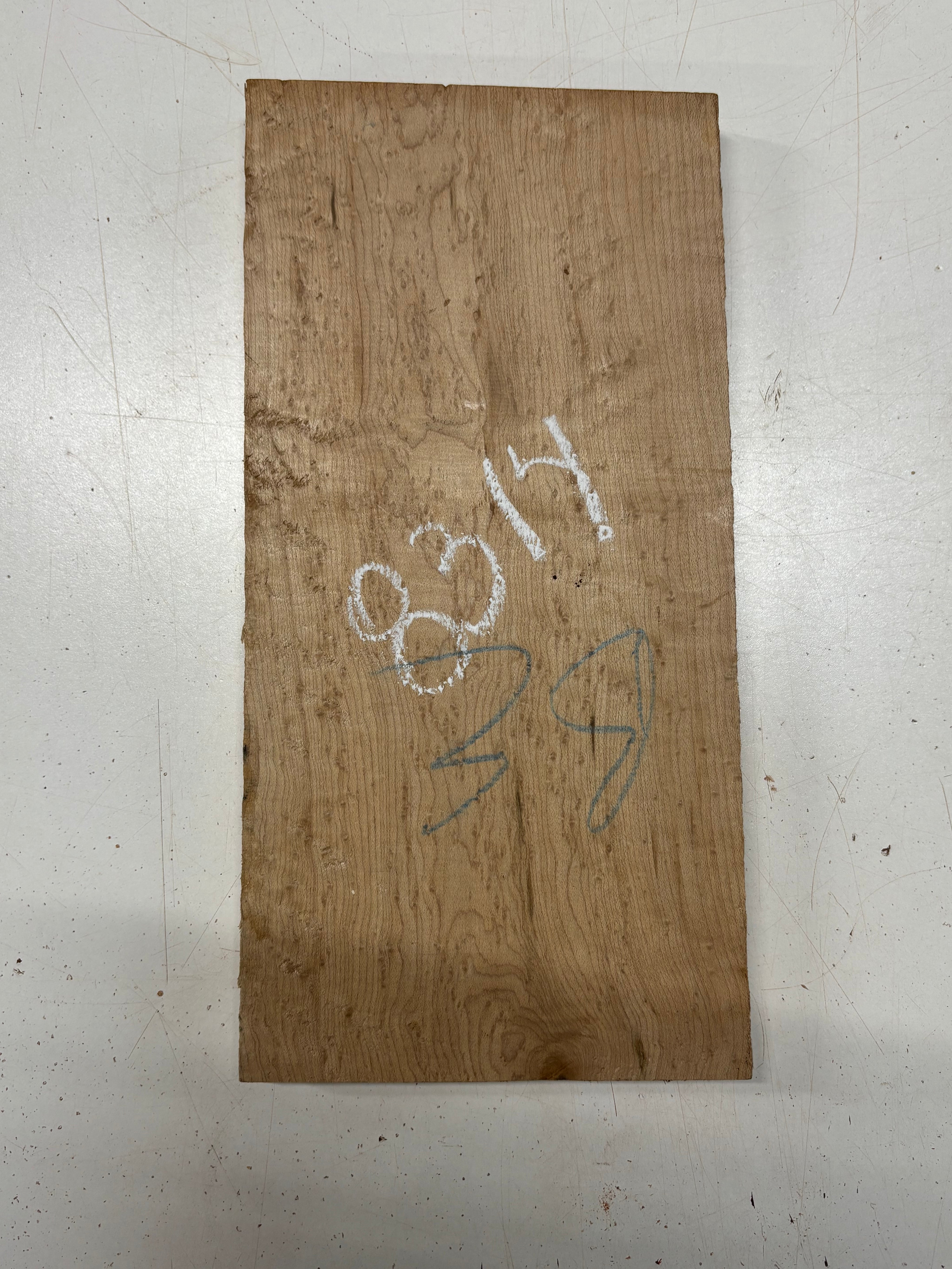 1 Piece, Birdseye Maple Thin Stock Lumber 13"x6-3/4"x7/8"#8314 - Exotic Wood Zone