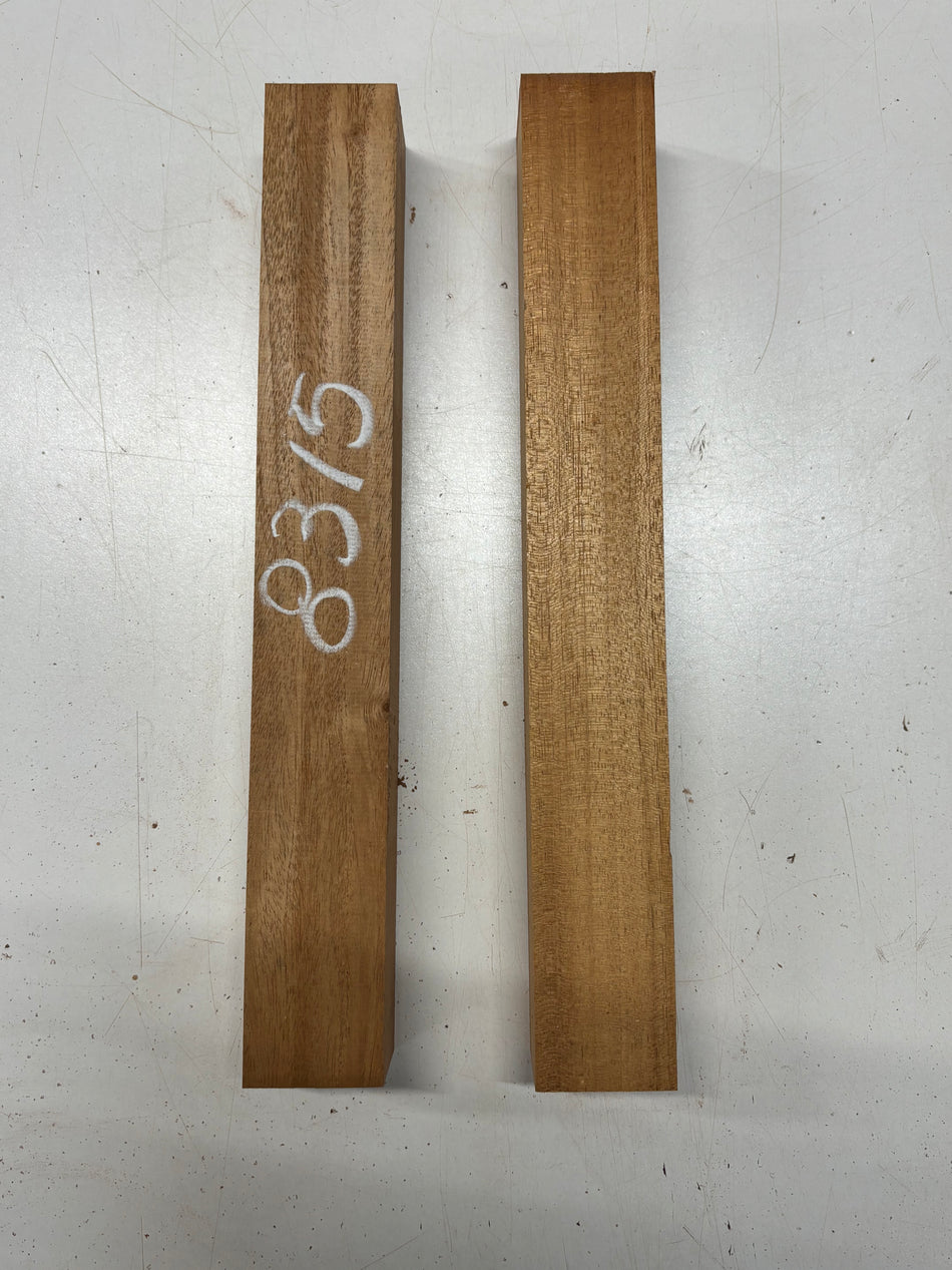 2 Pack, Mahogany Turning Wood Blanks 14-1/2"x2"x2"#8315 - Exotic Wood Zone