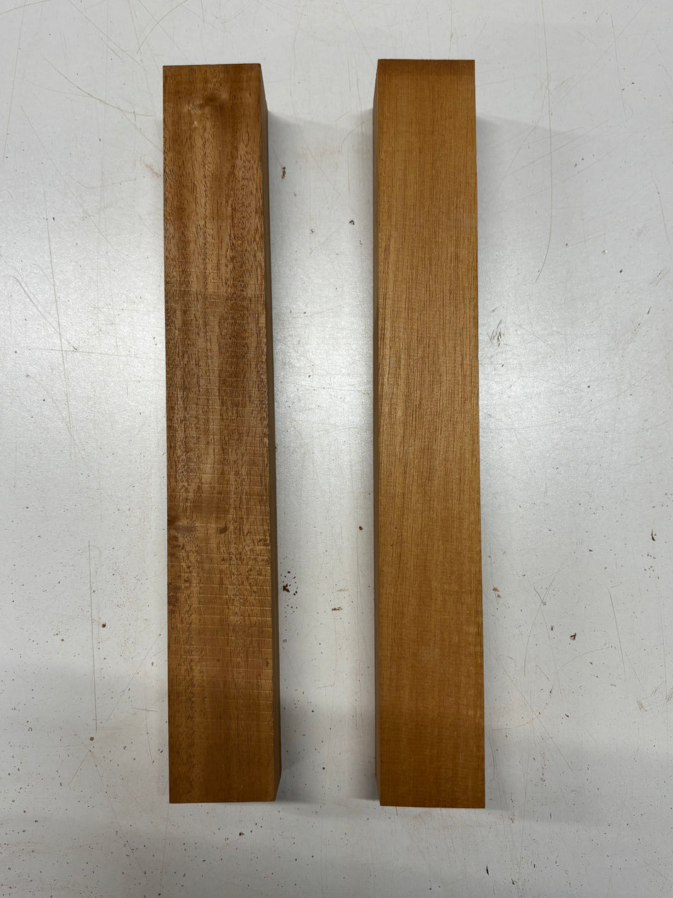 2 Pack, Mahogany Turning Wood Blanks 14-1/2"x2"x2"#8315 - Exotic Wood Zone