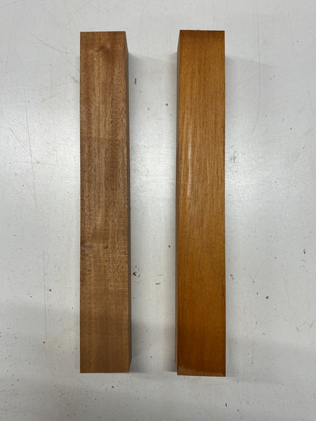 2 Pack, Mahogany Turning Wood Blanks 14-1/2"x2"x2"#8315 - Exotic Wood Zone