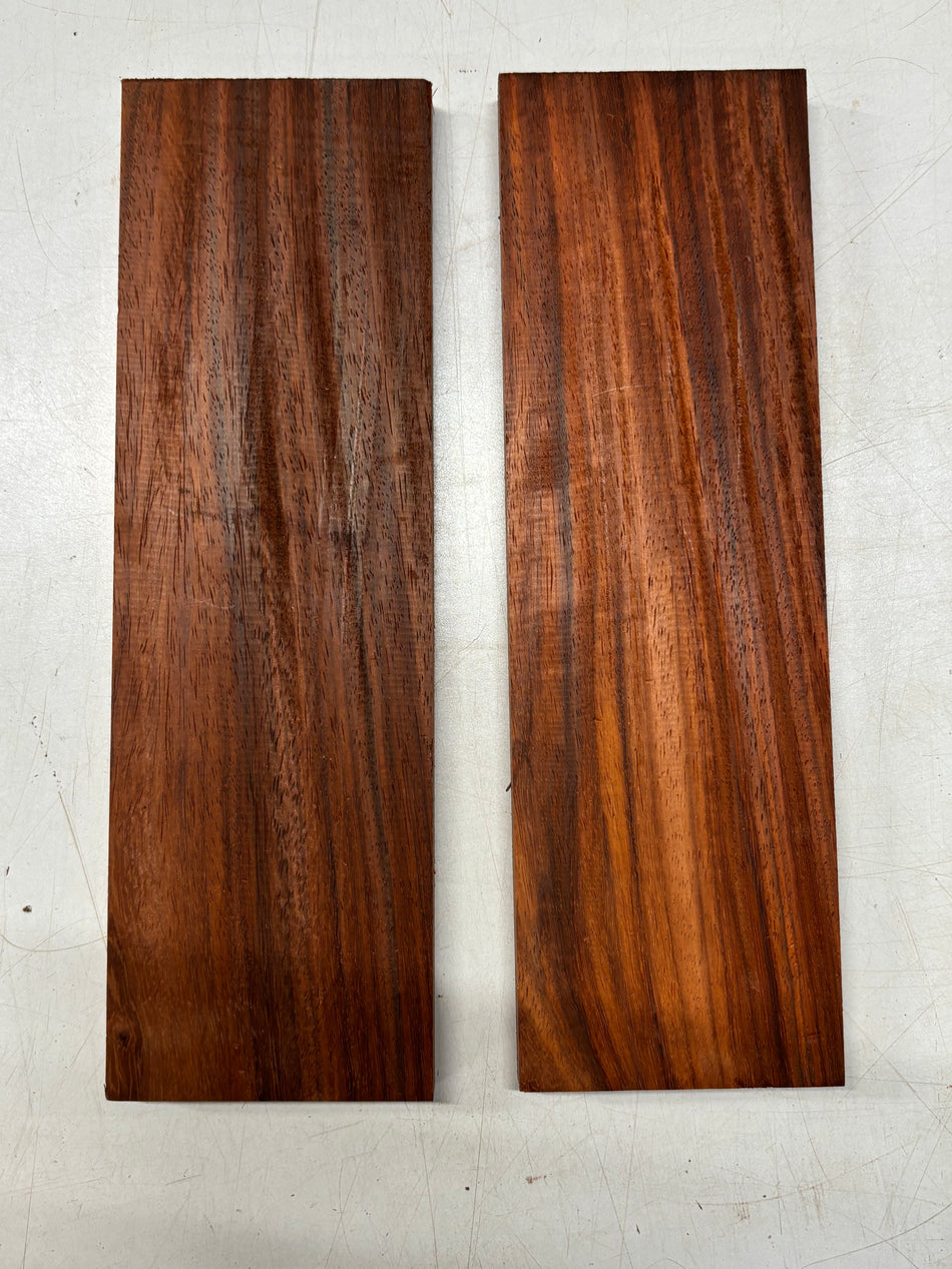 Lot de 2, 2 essences Palissandre des Indes + Touche en érable moucheté ébauches #8399