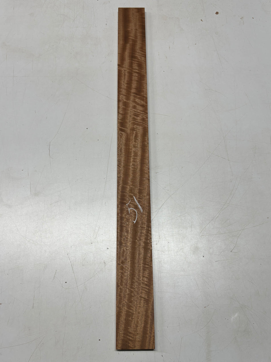 1 Piece, Flame Sapele Thin Stock Lumber 37" x 3-1/8" x 5/8 #51