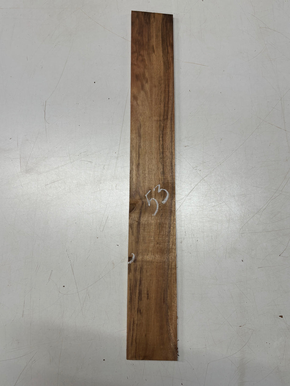 Lot de 2, 2 essences de bois Bocote + Tamarin Spalté, Blocs de tournage 30,5 x 3,8 x 3,8 cm #8336
