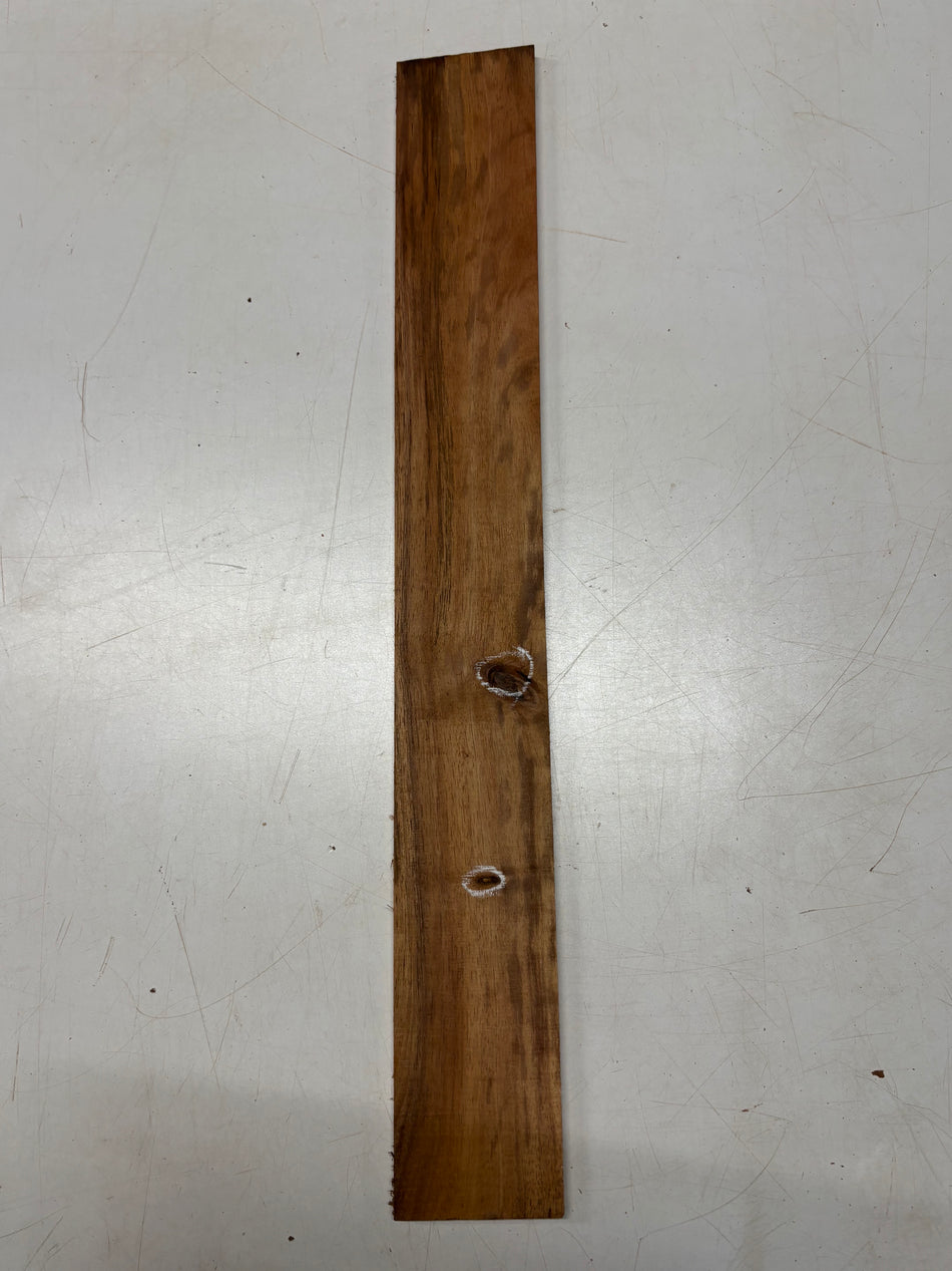 Lot de 2, 2 essences de bois Bocote + Tamarin Spalté, Blocs de tournage 30,5 x 3,8 x 3,8 cm #8336