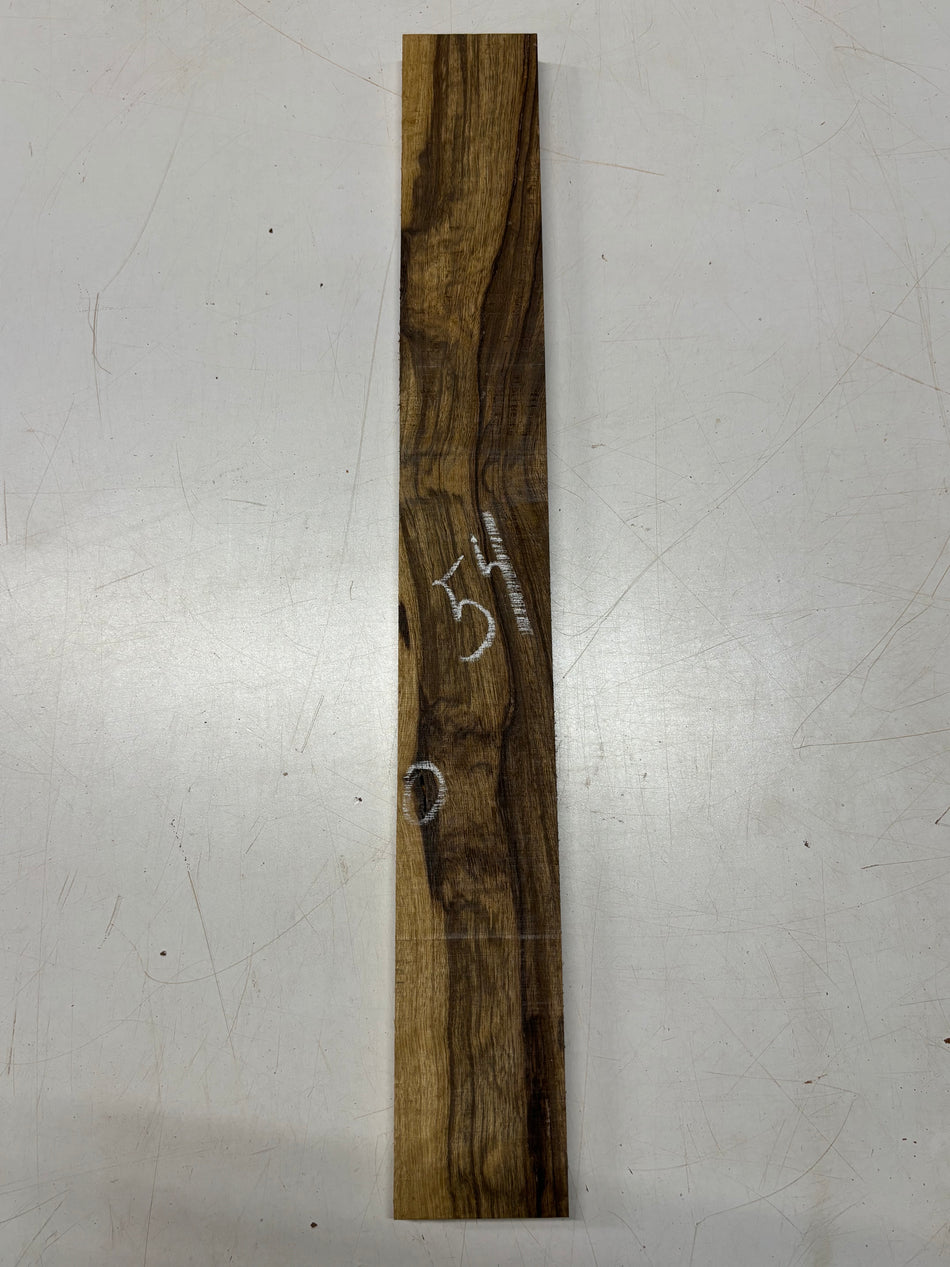 1 Piece, Black Limba Thin Stock Lumber 24" x 3" x 3/4" #54