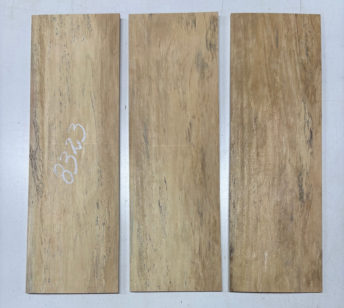 3 Pack, Spalted Tamarind Thin Stock Lumber  21"x6-7/8"x1/4" #8323 - Exotic Wood Zone