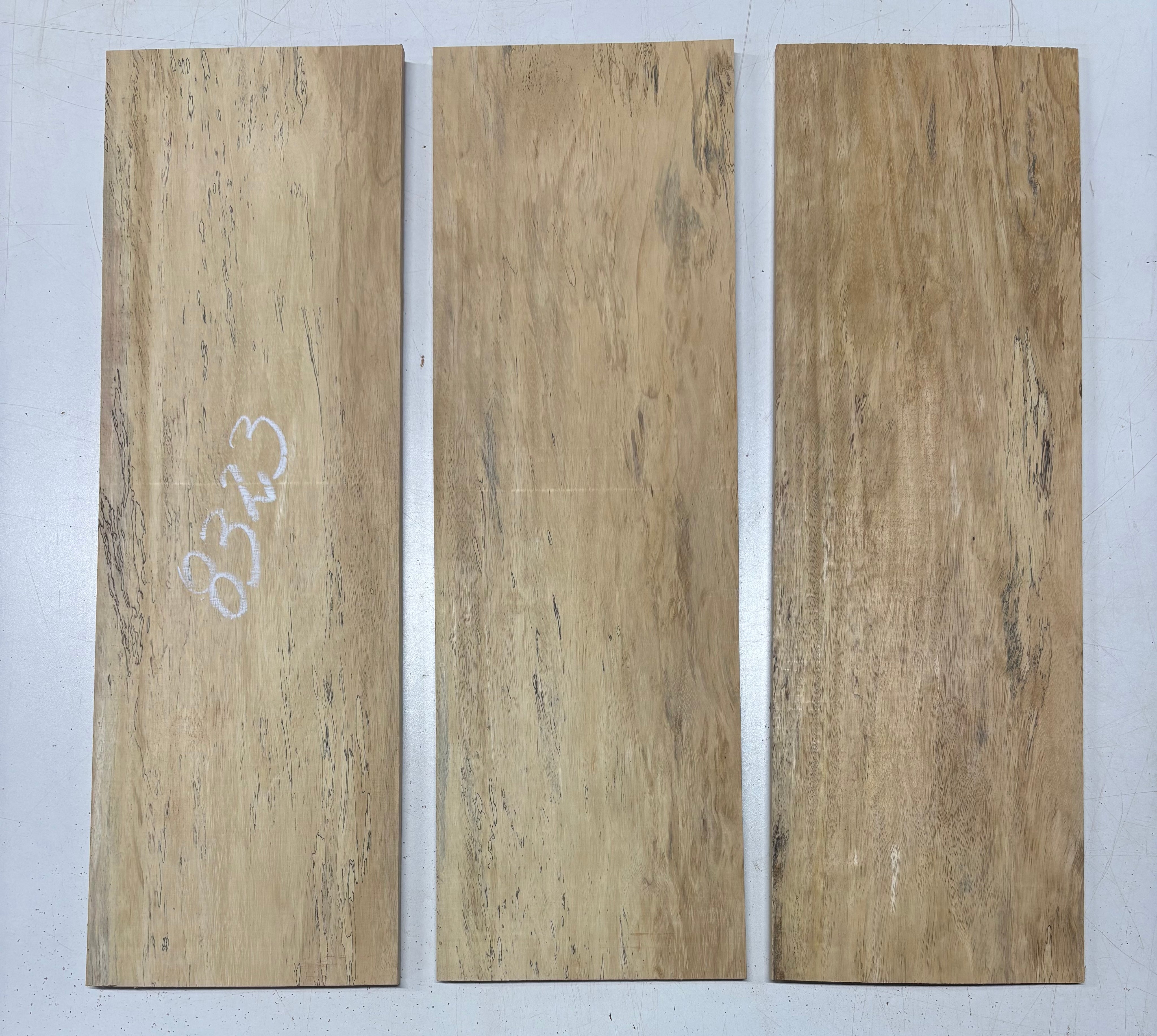 3 Pack, Spalted Tamarind Thin Stock Lumber  21"x6-7/8"x1/4" #8323 - Exotic Wood Zone