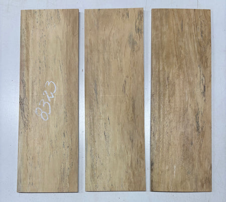 3 Pack, Spalted Tamarind Thin Stock Lumber  21"x6-7/8"x1/4" #8323 - Exotic Wood Zone