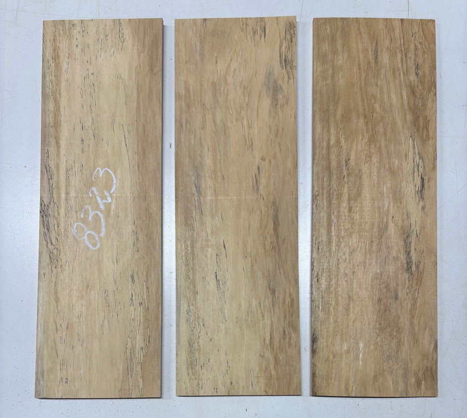3 Pack, Spalted Tamarind Thin Stock Lumber  21"x6-7/8"x1/4" #8323 - Exotic Wood Zone