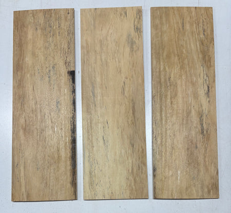 3 Pack, Spalted Tamarind Thin Stock Lumber  21"x6-7/8"x1/4" #8323 - Exotic Wood Zone