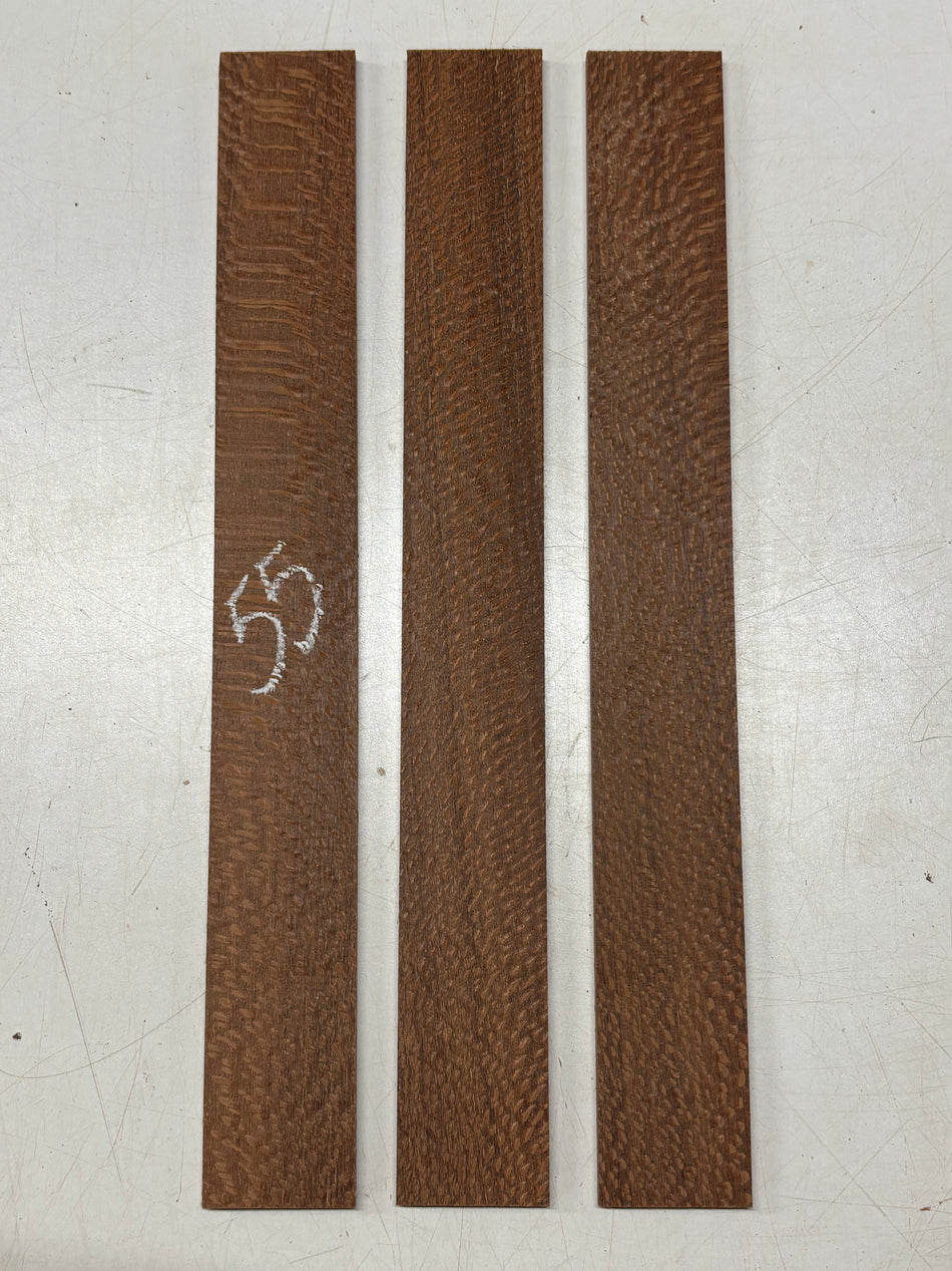 Lot de 2 planches de bois fin violet, 47 x 4,7 x 0,6 cm #8334