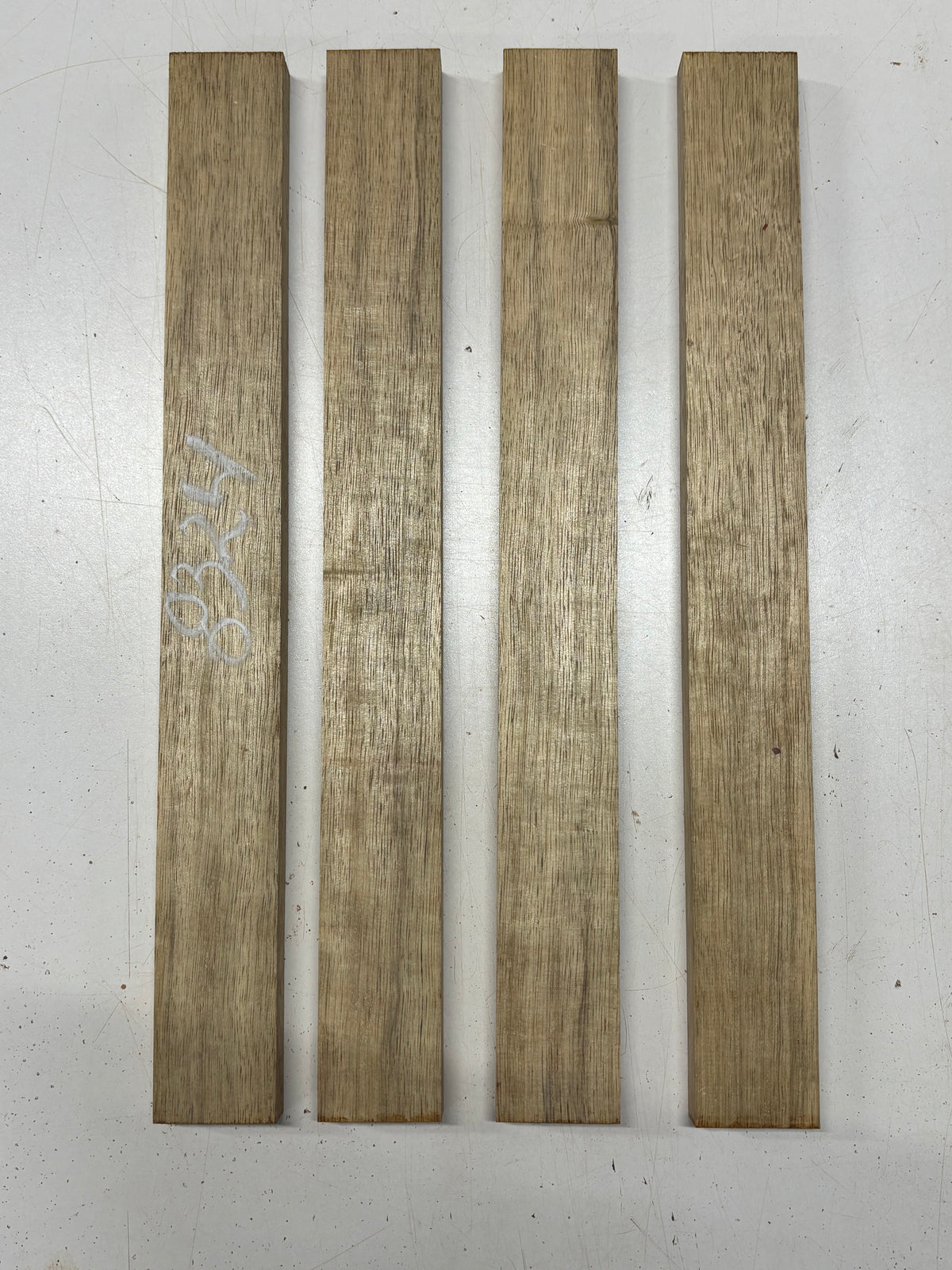 4 Pack, White Limba Thin Stock Lumber 18"x2"x3/4" #8324 - Exotic Wood Zone
