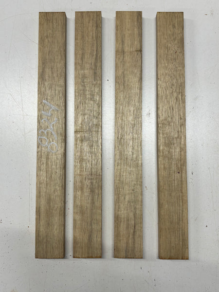 4 Pack, White Limba Thin Stock Lumber 18"x2"x3/4" #8324 - Exotic Wood Zone