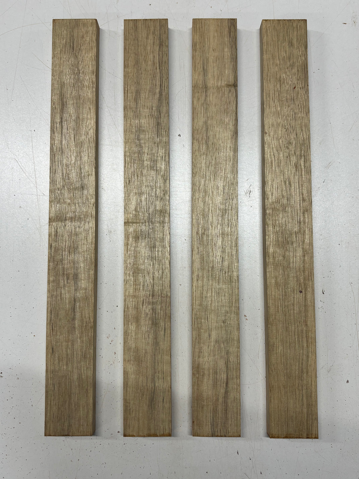 4 Pack, White Limba Thin Stock Lumber 18"x2"x3/4" #8324 - Exotic Wood Zone