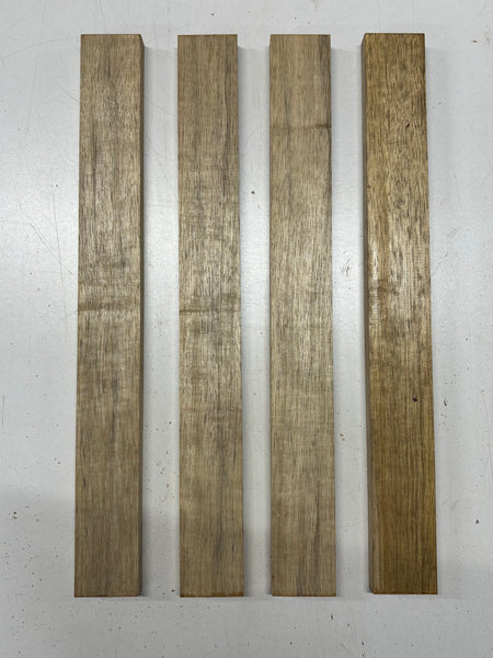 4 Pack, White Limba Thin Stock Lumber 18"x2"x3/4" #8324 - Exotic Wood Zone