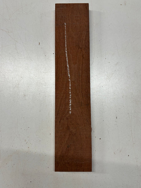 1 Piece, Santos Mahogany Lumber Board Blank  16"x3-1/2"x7/8" #8325 - Exotic Wood Zone