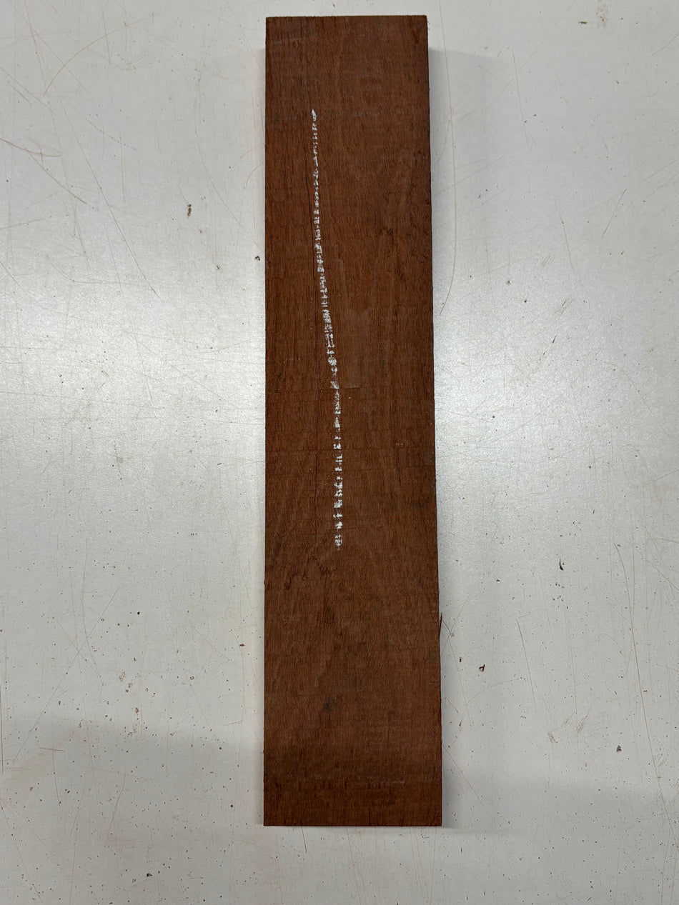 1 Piece, Santos Mahogany Lumber Board Blank  16"x3-1/2"x7/8" #8325 - Exotic Wood Zone