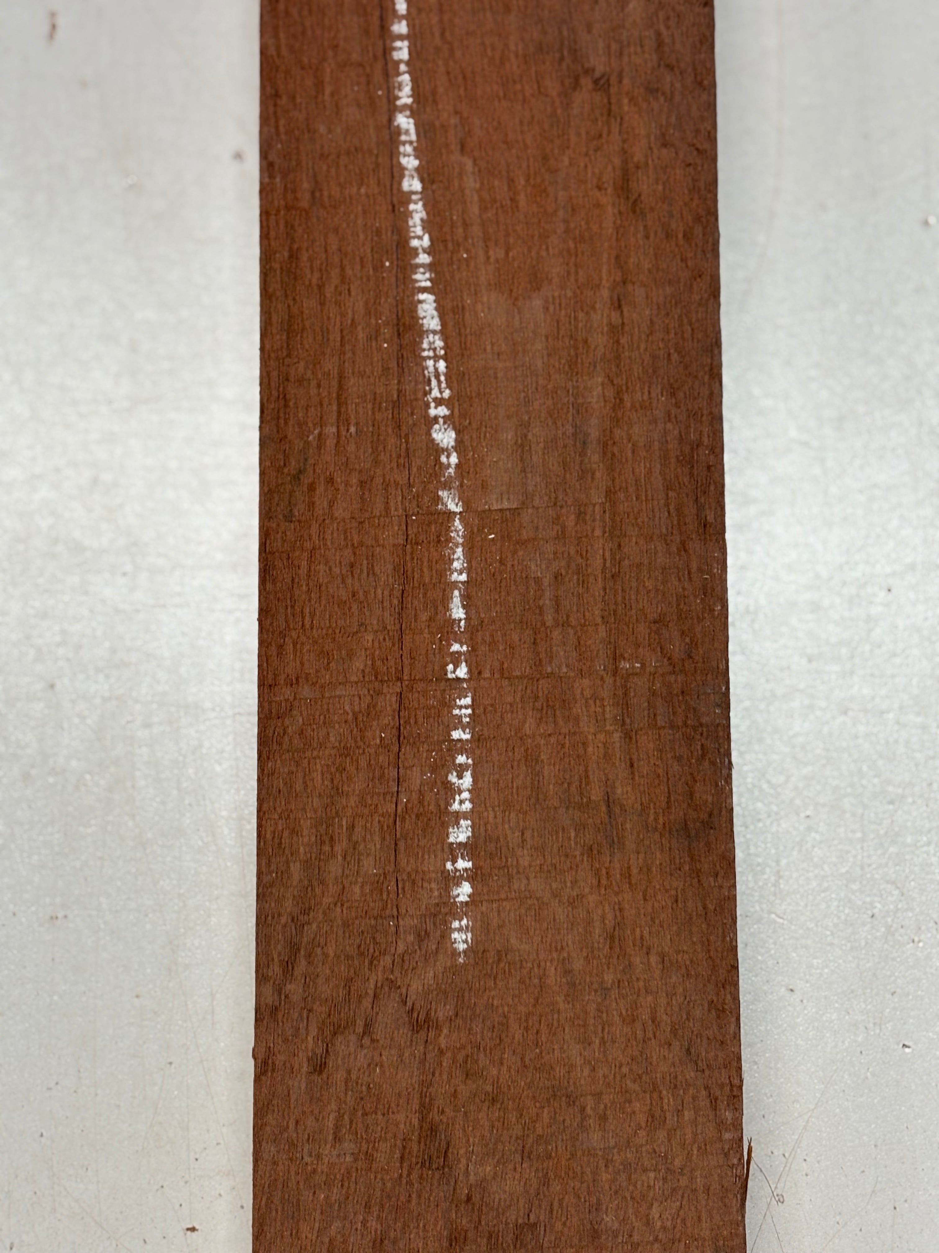 1 Piece, Santos Mahogany Lumber Board Blank  16"x3-1/2"x7/8" #8325 - Exotic Wood Zone