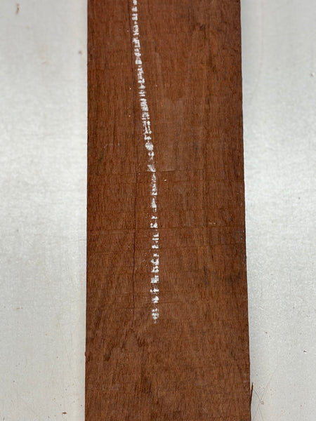 1 Piece, Santos Mahogany Lumber Board Blank  16"x3-1/2"x7/8" #8325 - Exotic Wood Zone