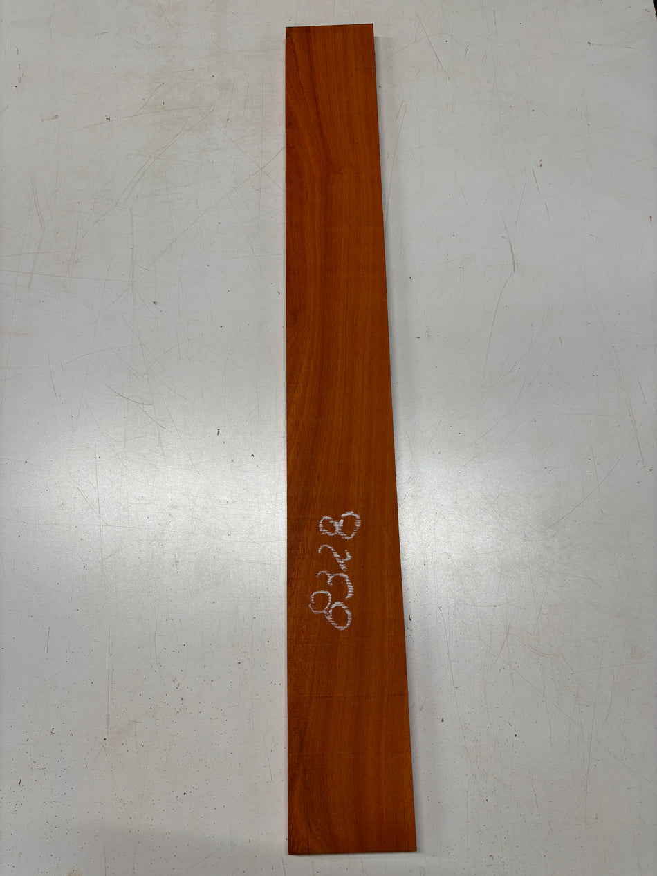 1 Piece, Padauk Thin Stock Lumber 38"x4-1/2"x3/4"#8328 - Exotic Wood Zone
