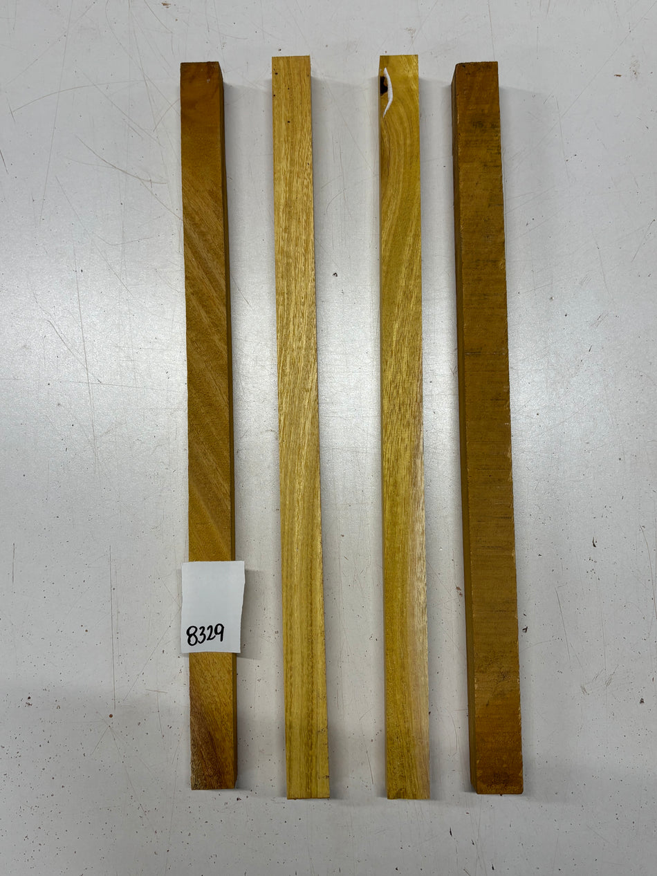 4 Pack, Osage Orange Turning Wood Blanks 18"x1"x1"#8329 - Exotic Wood Zone