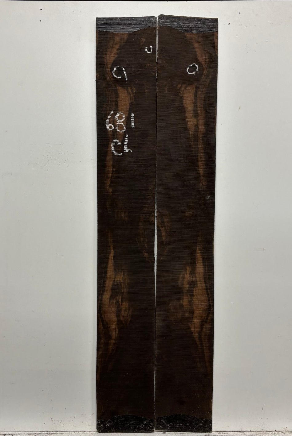 Macassar Ebony Classical Defective Guitar Side Set #681