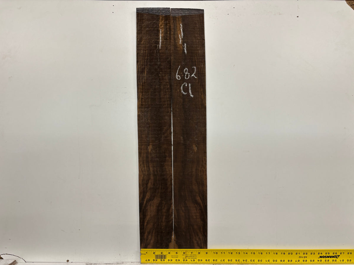 Macassar Ebony Classical Defective Guitar Side Set #682 Exotic Wood Zone 