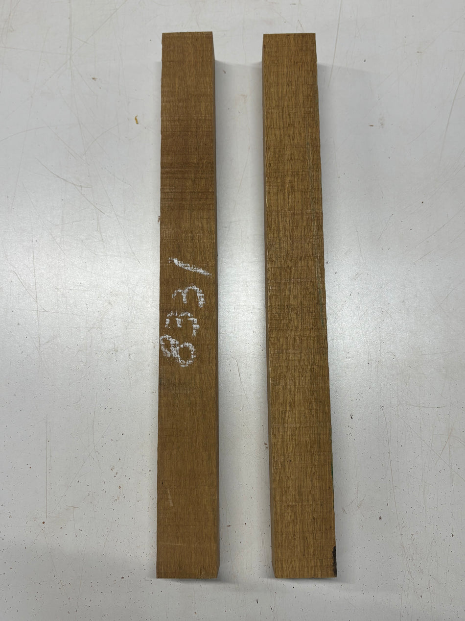 2 Pack, Black Limba Turning Wood Blanks  21"x2"x2"#8331 - Exotic Wood Zone