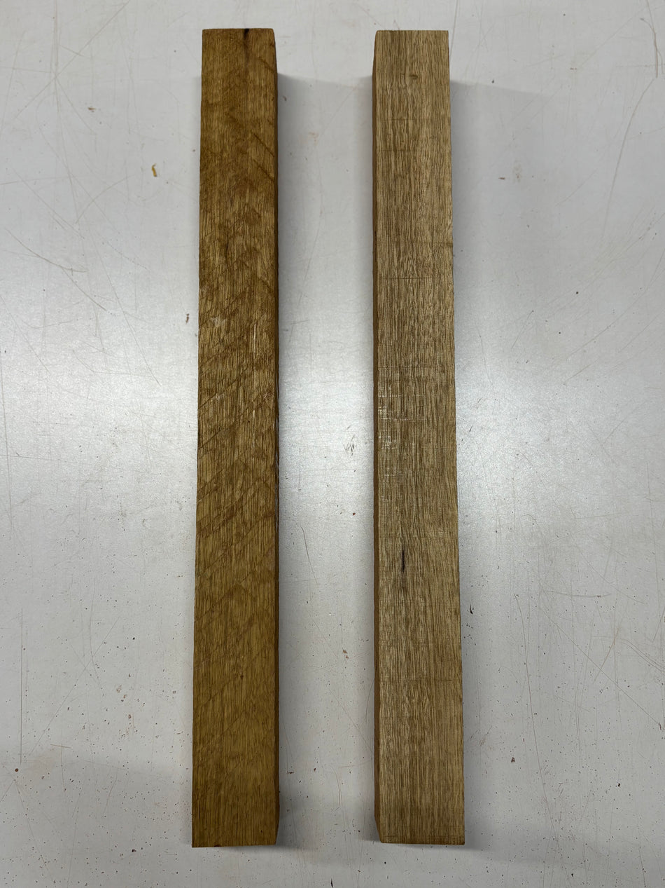 2 Pack, Black Limba Turning Wood Blanks  21"x2"x2"#8331 - Exotic Wood Zone