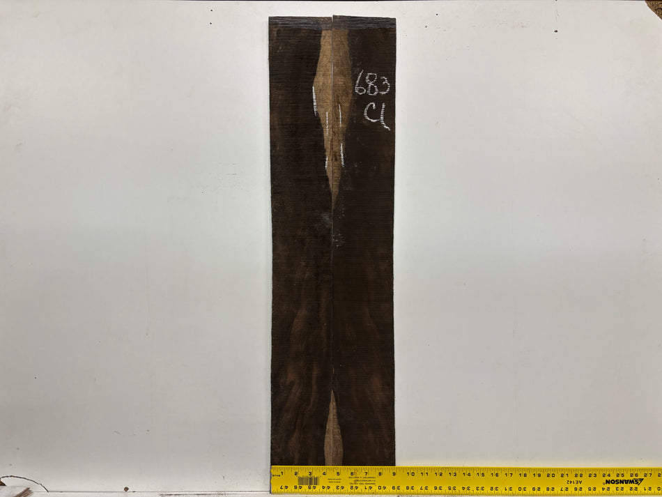 Macassar Ebony Classical Defective Guitar Side Set #683