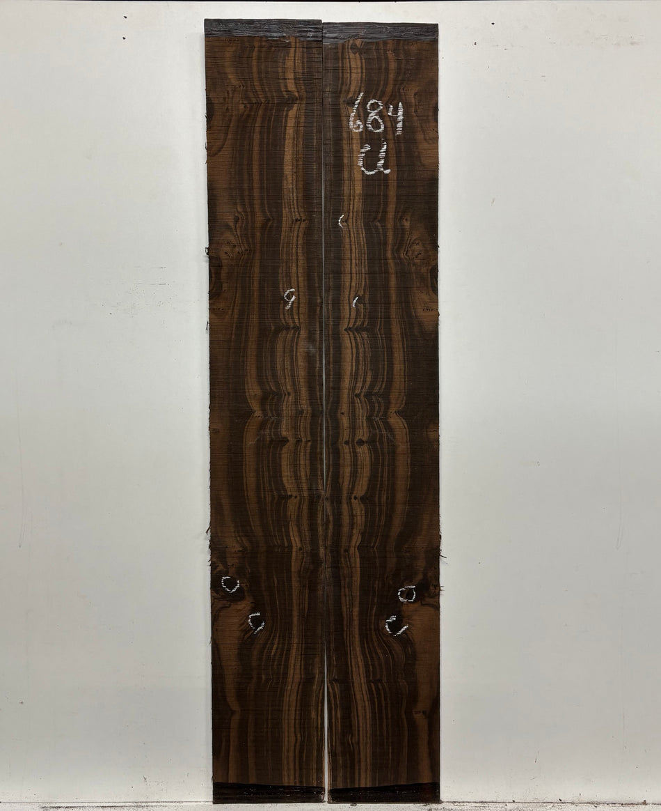 Macassar Ebony Classical Defective Guitar Side Set #684 Exotic Wood Zone 