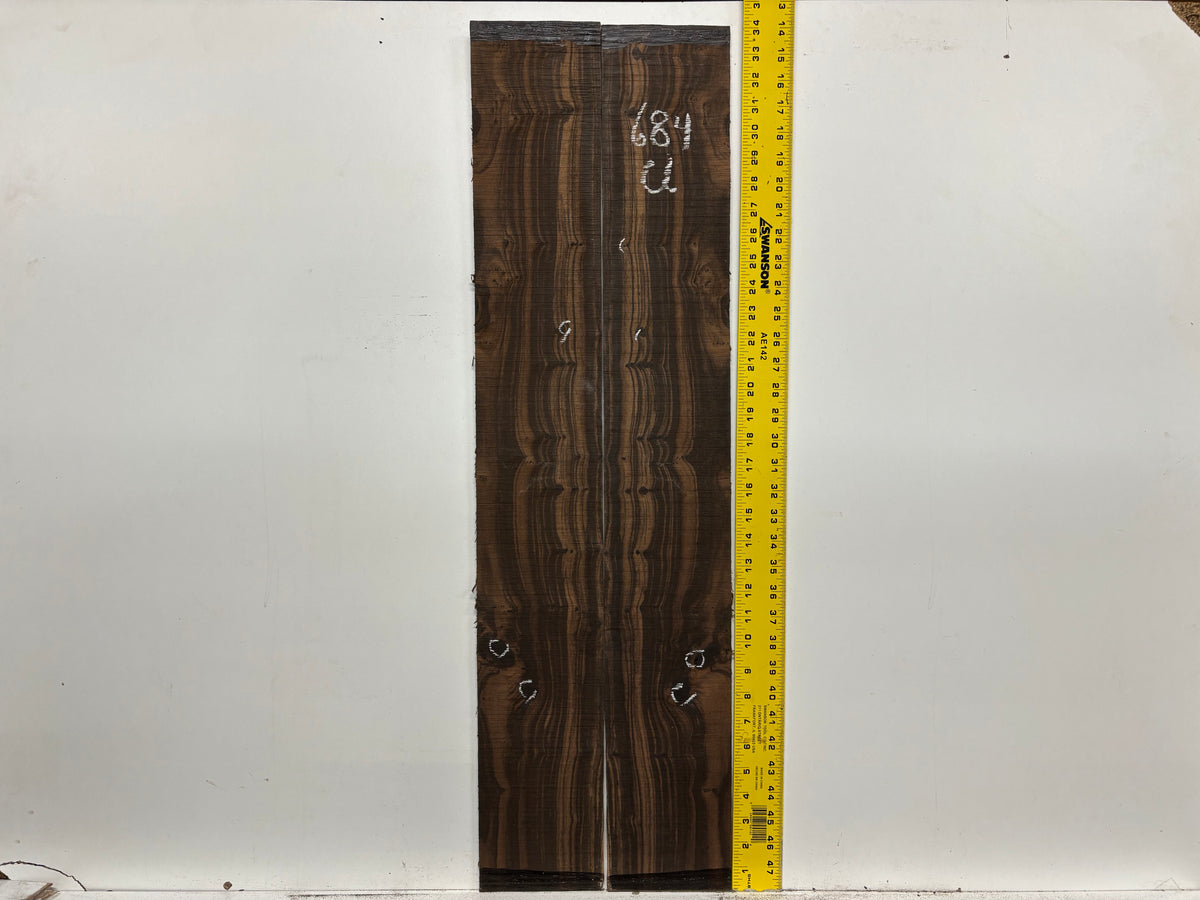 Macassar Ebony Classical Defective Guitar Side Set #684 Exotic Wood Zone 