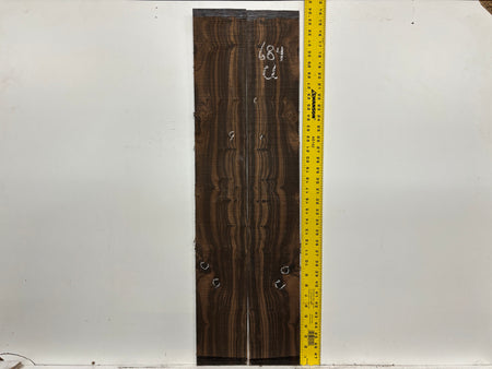 Macassar Ebony Classical Defective Guitar Side Set #684 Exotic Wood Zone 