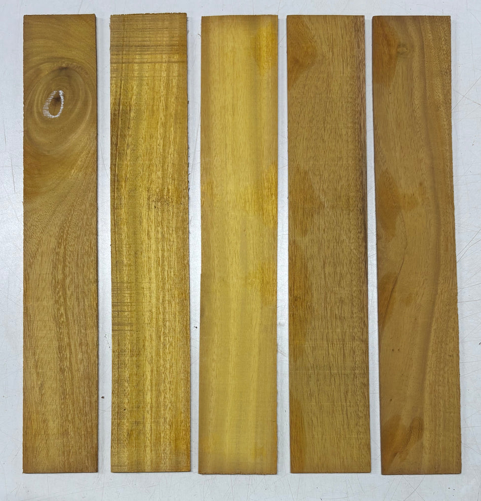 5 Pack, Osage Orange Thin Stock Lumber 18" x 2-7/8" x 1/8" #65