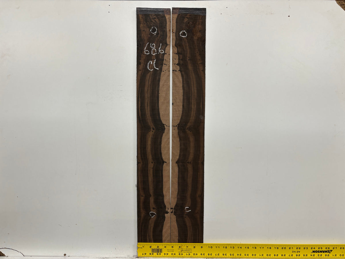 Macassar Ebony Classical Defective Guitar Side Set #686 Exotic Wood Zone 