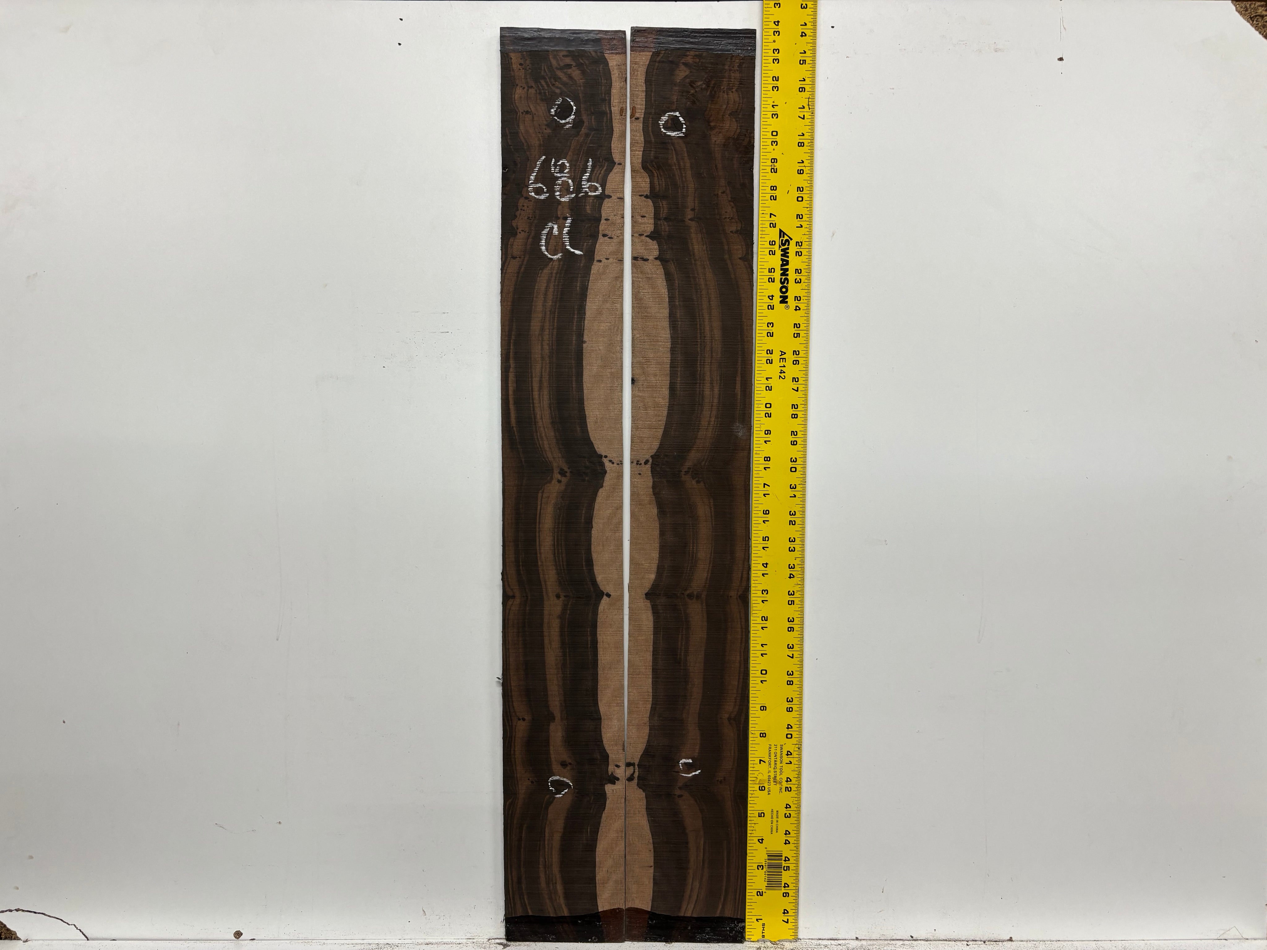 Macassar Ebony Classical Defective Guitar Side Set #686 Exotic Wood Zone 