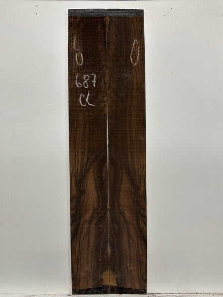 Macassar Ebony Classical Defective Guitar Side Set #687 Exotic Wood Zone 