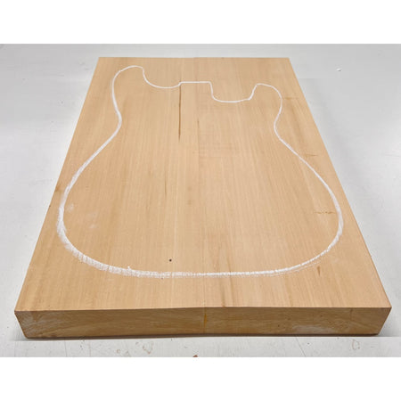 Basswood Guitar Body Blanks, 21″ x 13-7/8″ x 1-3/4″ ,9 Lbs #213 - Exotic Wood Zone - Buy online Across USA 