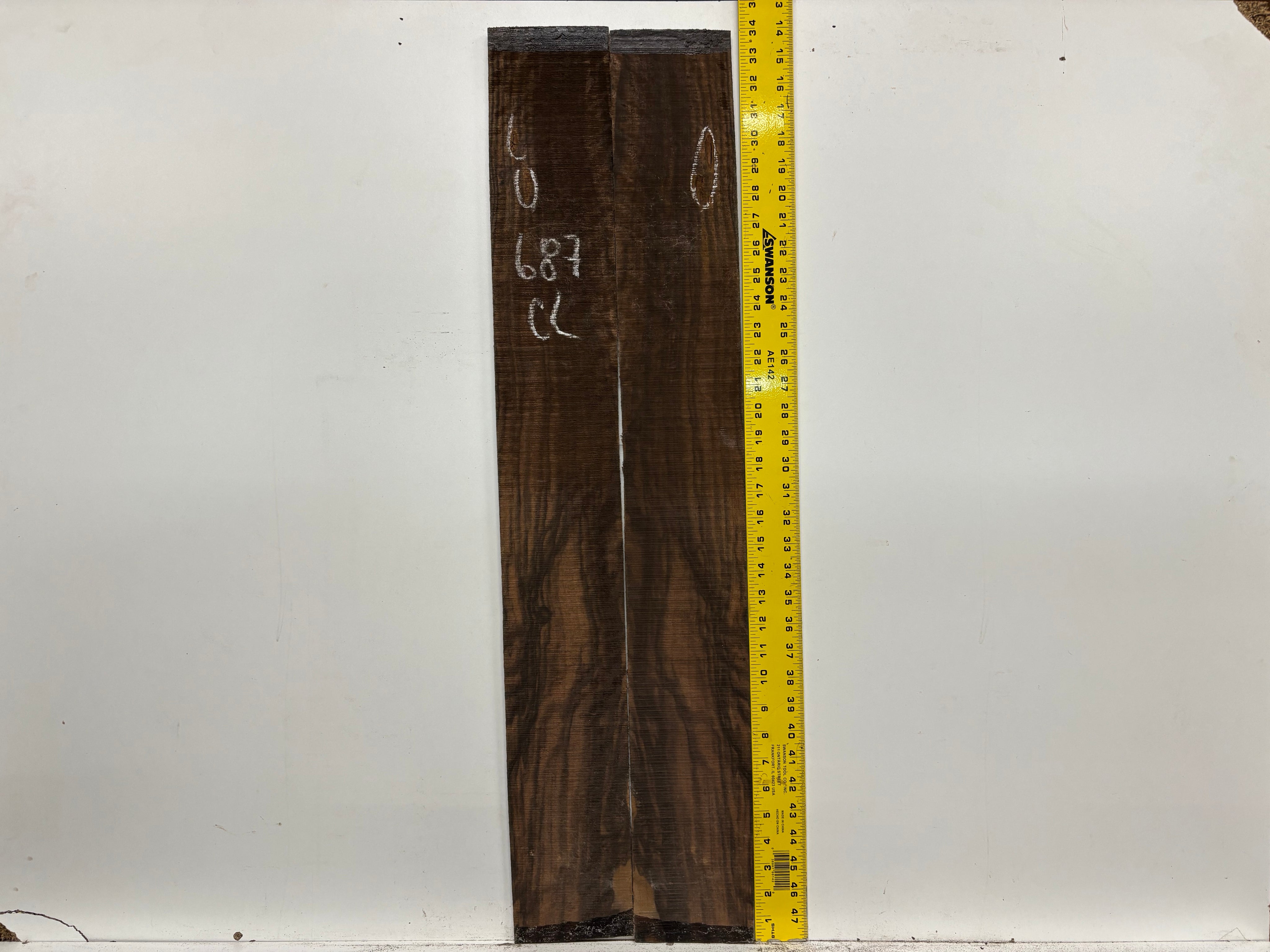 Macassar Ebony Classical Defective Guitar Side Set #687 Exotic Wood Zone 