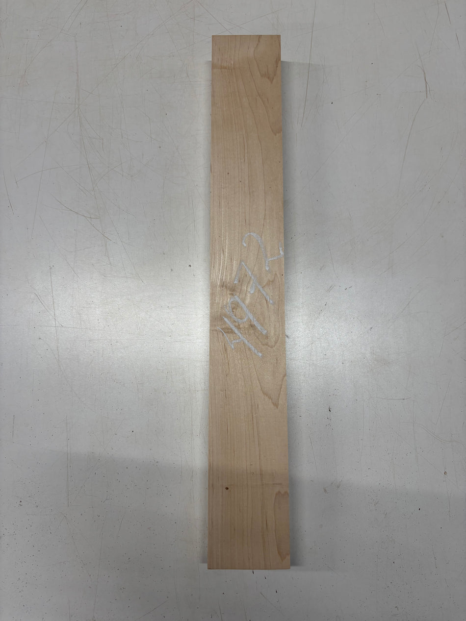 1 Piece, Hard Maple Guitar Neck Blank 24" x 3-3/8" x 1-3/4"#4972