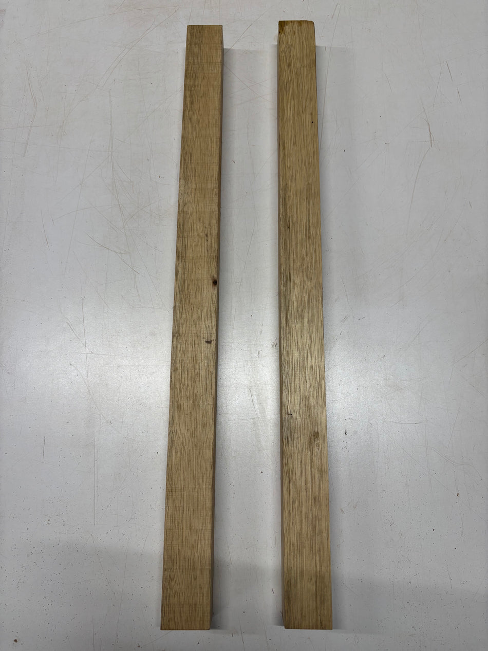 2 Pack, White Limba Turning Wood Blanks 30-1/2"x 2"x1-5/8"#4975