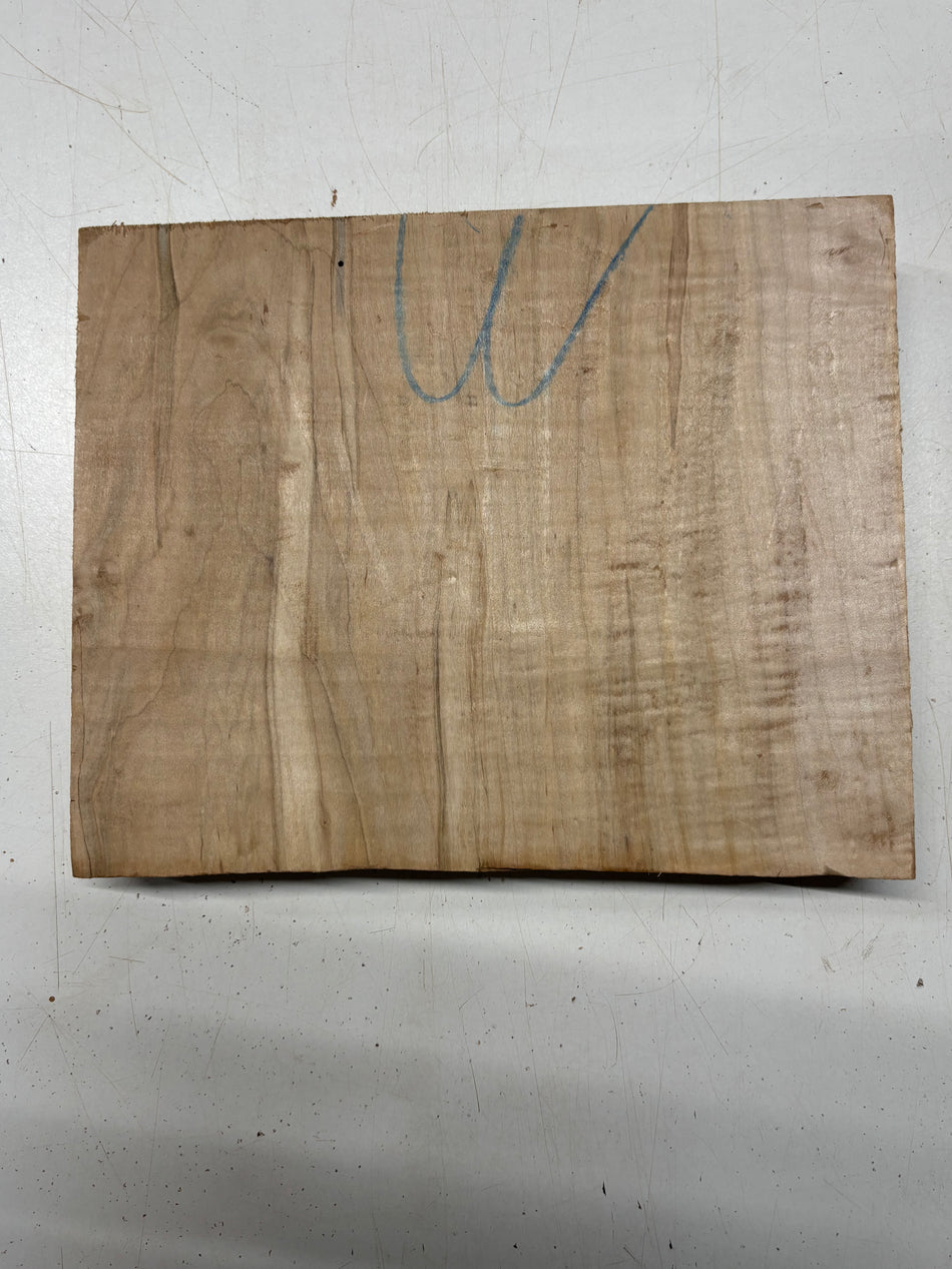 1 Piece, Flame Ambrosia Maple Lumber Board Blank  9"x11-1/2"x1-7/8"#8344 - Exotic Wood Zone