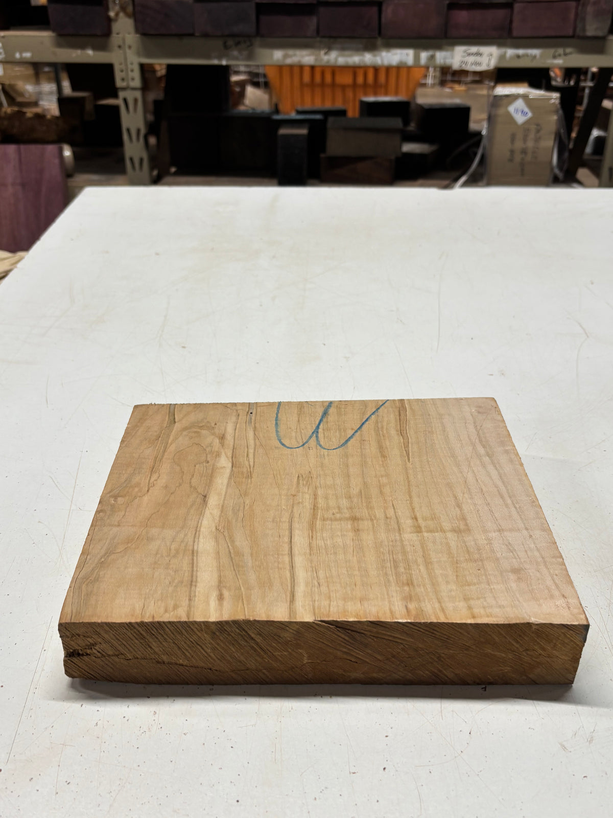 1 Piece, Flame Ambrosia Maple Lumber Board Blank  9"x11-1/2"x1-7/8"#8344 - Exotic Wood Zone