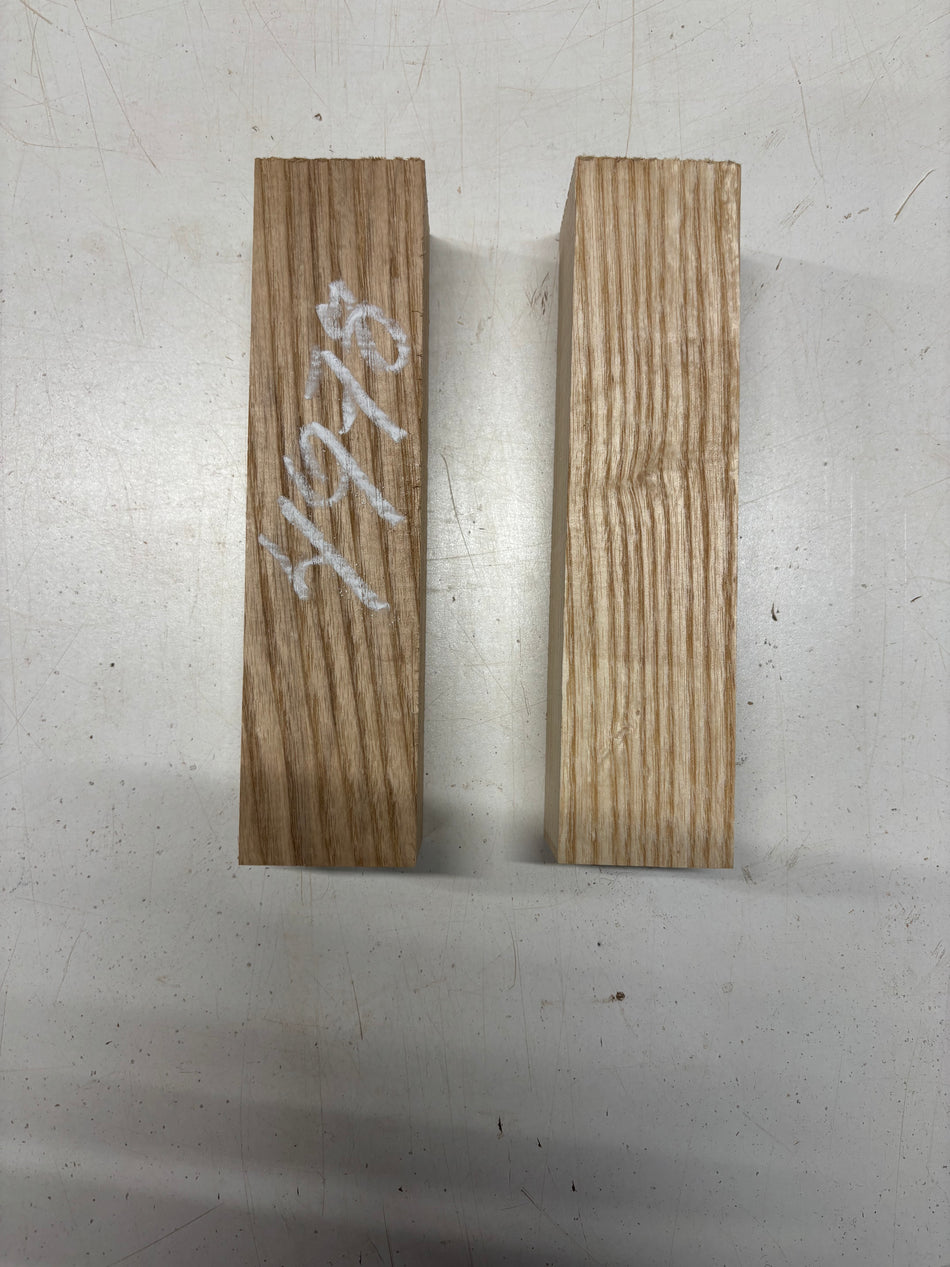2 Pack, White Ash Turning Wood Blanks 8-1/2"x2"x2"#4978