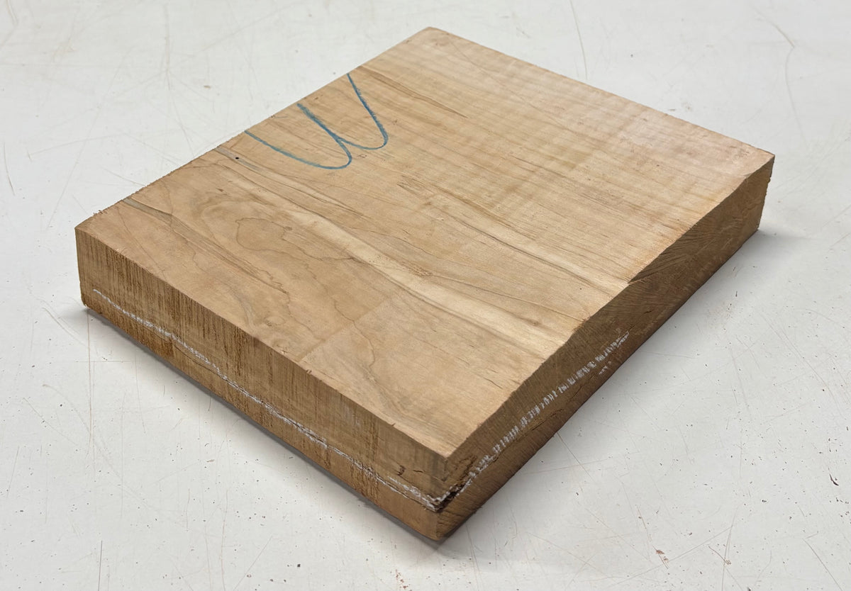 1 Piece, Flame Ambrosia Maple Lumber Board Blank  9"x11-1/2"x1-7/8"#8344 - Exotic Wood Zone