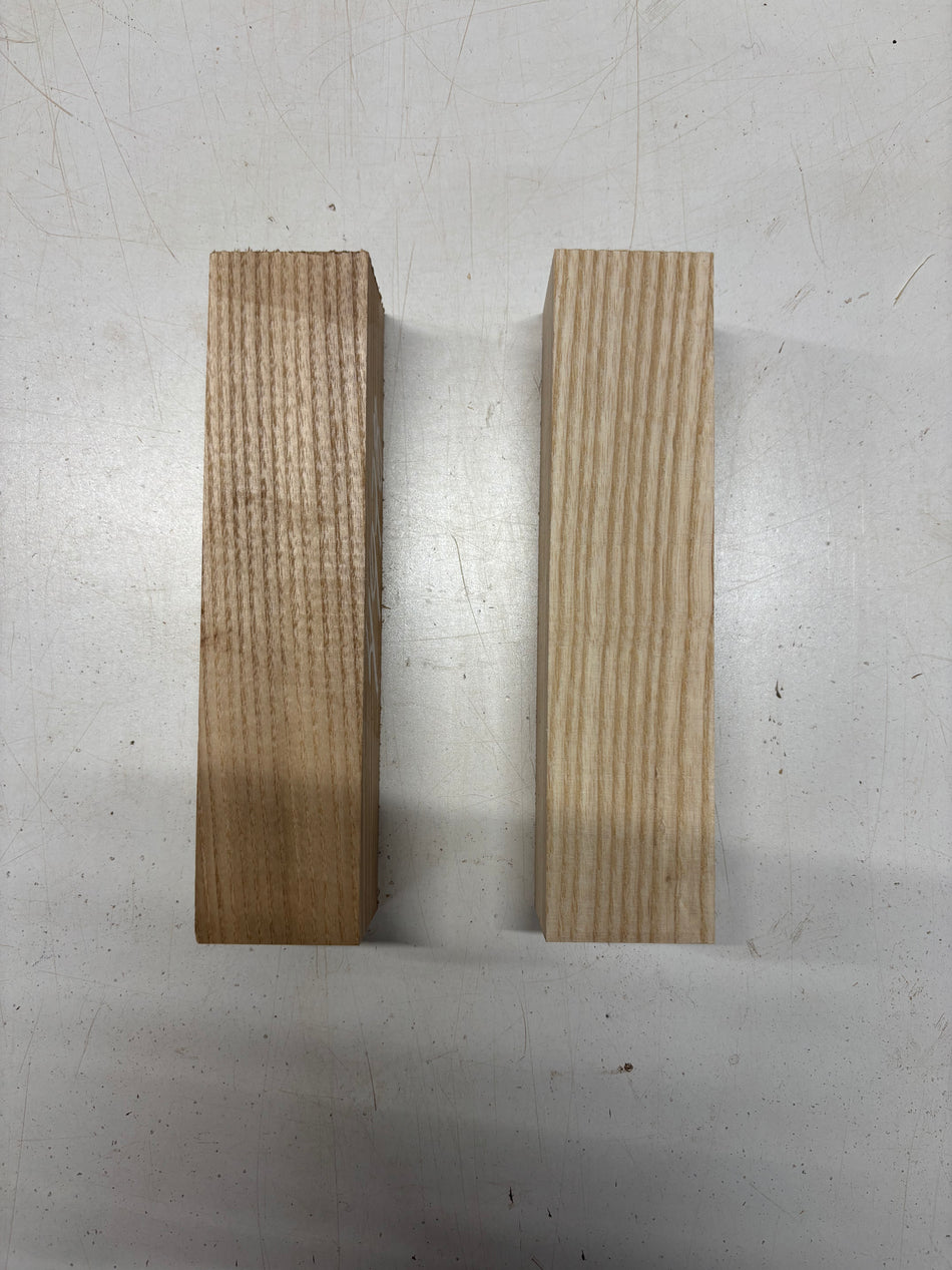 2 Pack, White Ash Turning Wood Blanks 8-1/2"x2"x2"#4978