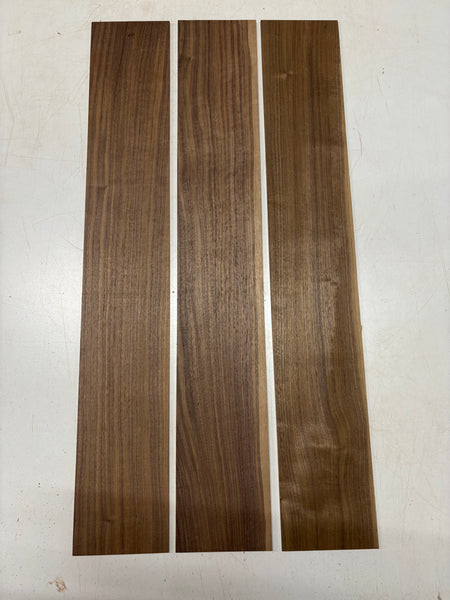 3 Pack, Black Walnut Thin Stock Lumber 33"x5"x1/8"#8345 - Exotic Wood Zone