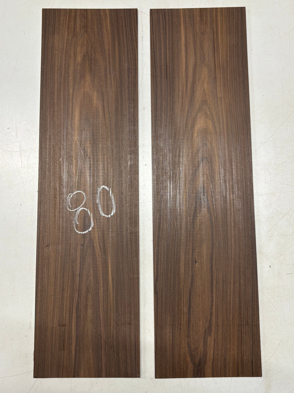 2 Pack, Santos Rosewood Thin Stock Lumber 24" x 6-1/2" x 1/4" #80